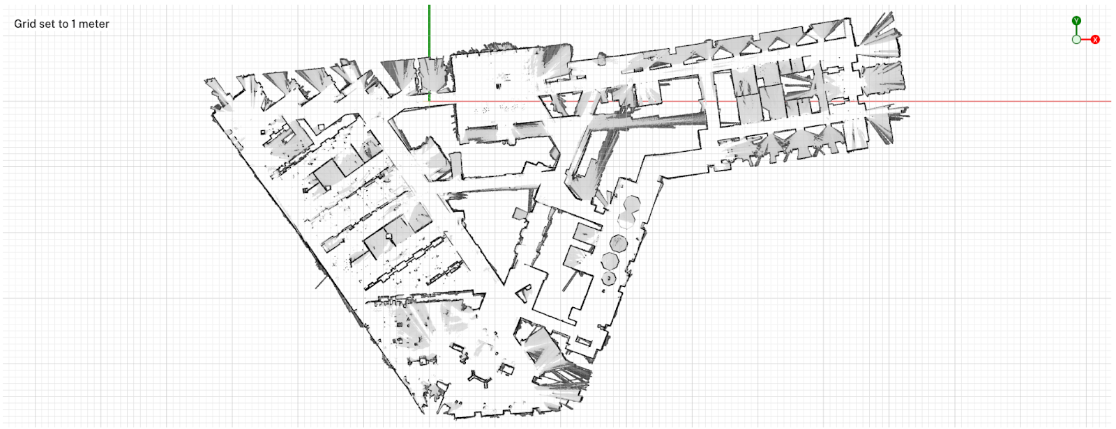 Completed SLAM maps in the SLAM library tab